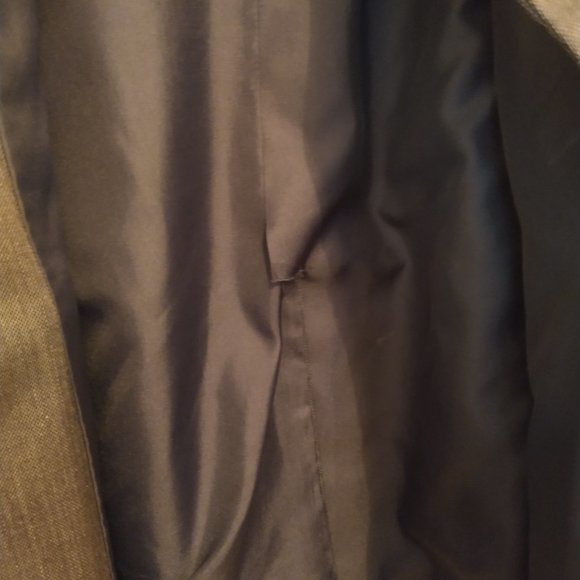 Vintage Stone Gray Men's Jacket/Blazer/Coat - Custom Made, 100% Wool, Retro Fit - Picture 11 of 14